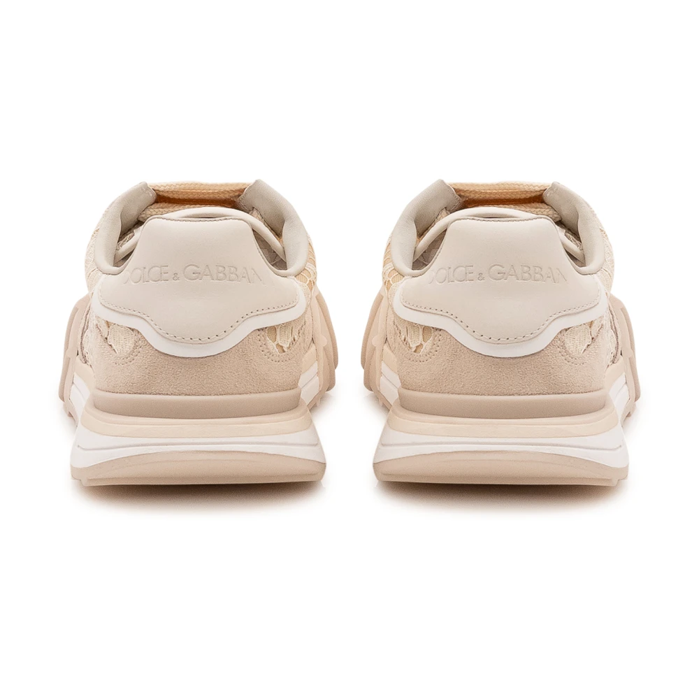 Dolce & Gabbana Leren en Kant Lage Sneakers
