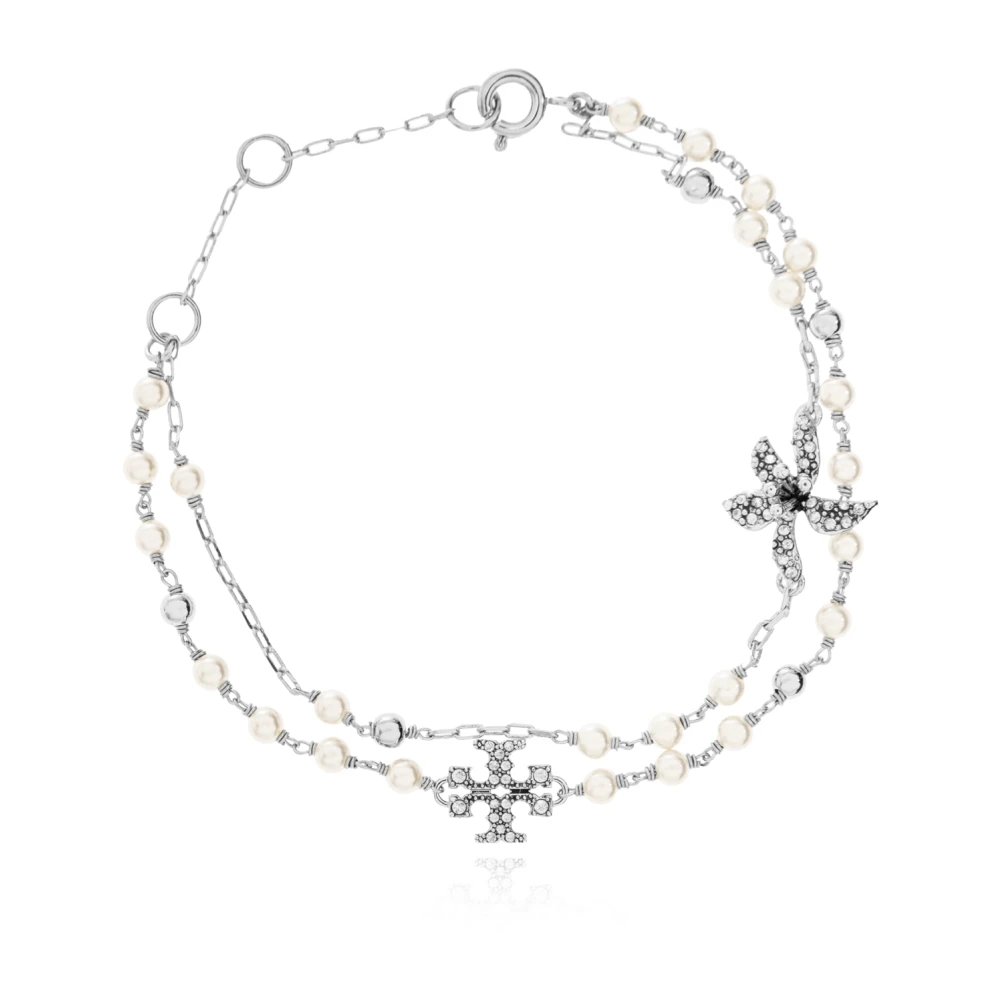 Tory Burch Donna Grigio Accessori, Taglia Unica, New,