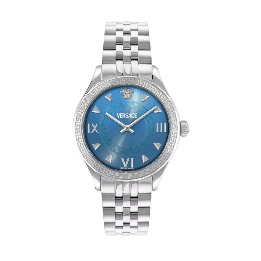 Versace VE2S01025 Hellenyium Lady Restyling silver blue Steel Women's Watch NEW - Image 2