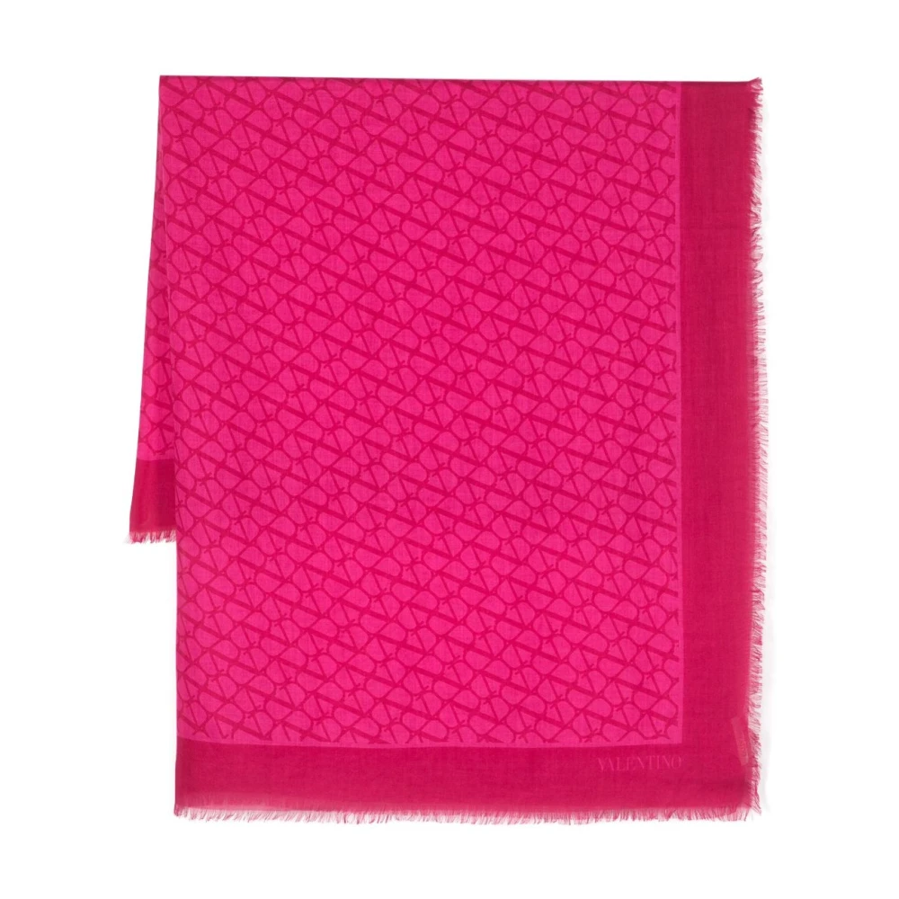 Valentino Garavani Fuchsia Sjaals voor Dames Pink Dames