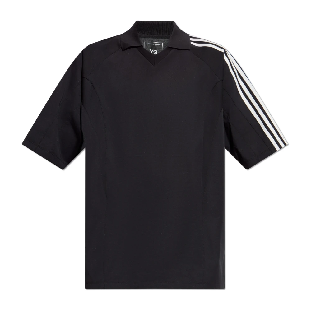 Y-3 V-hals T-shirt Black Heren