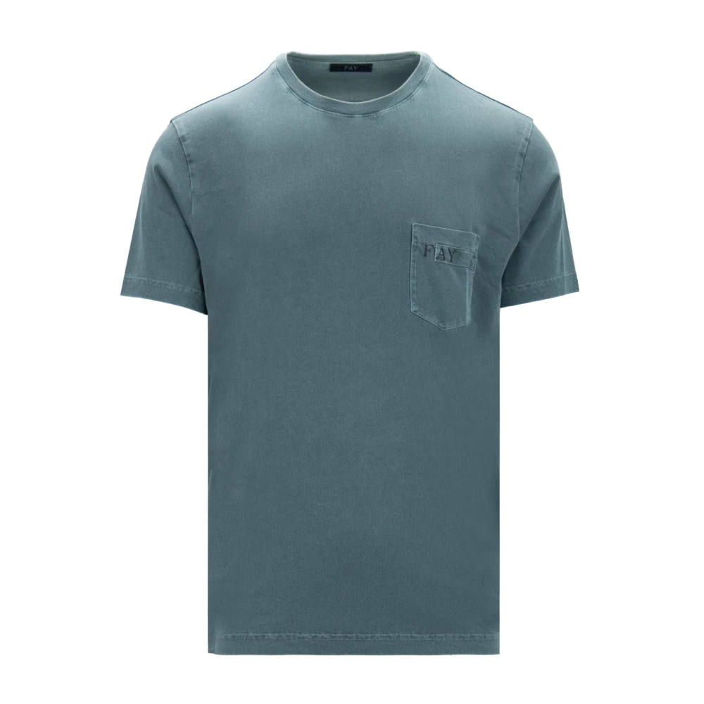 Fay Heren Slip-On T-Shirt Green Heren