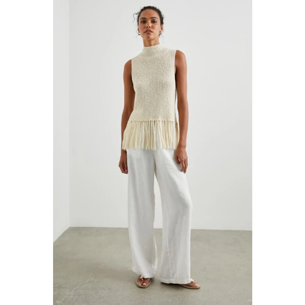 Rails Elegante Mouwloze Top met Franjes Beige Dames