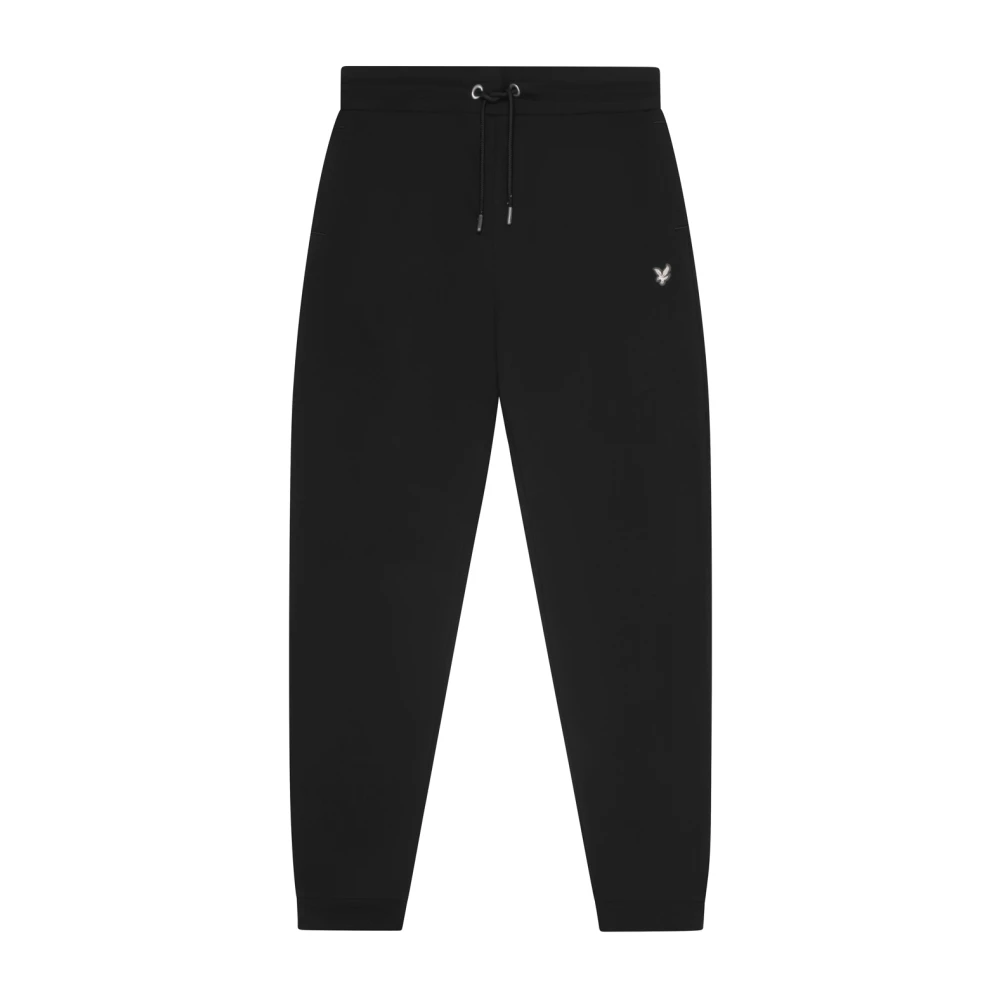 Lyle & Scott Diagonal Weave French Terry Sweatpant Black Heren