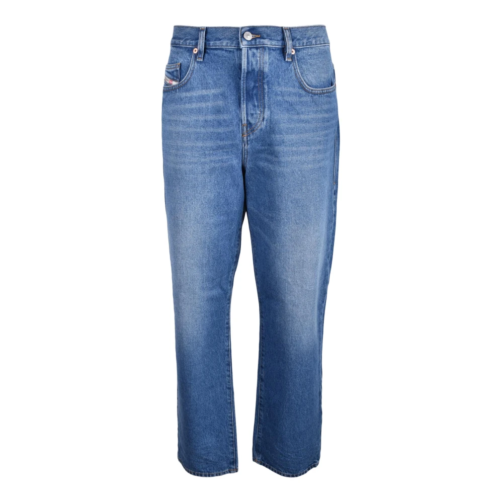 Diesel Katoenmix Stijlvolle Blauwe Jeans Blue Heren