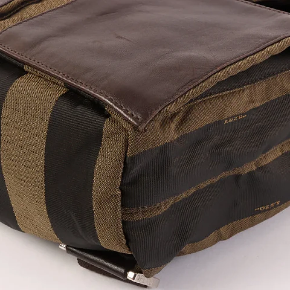 Fendi Vintage Pre-owned Fabric backpacks Brown Dames