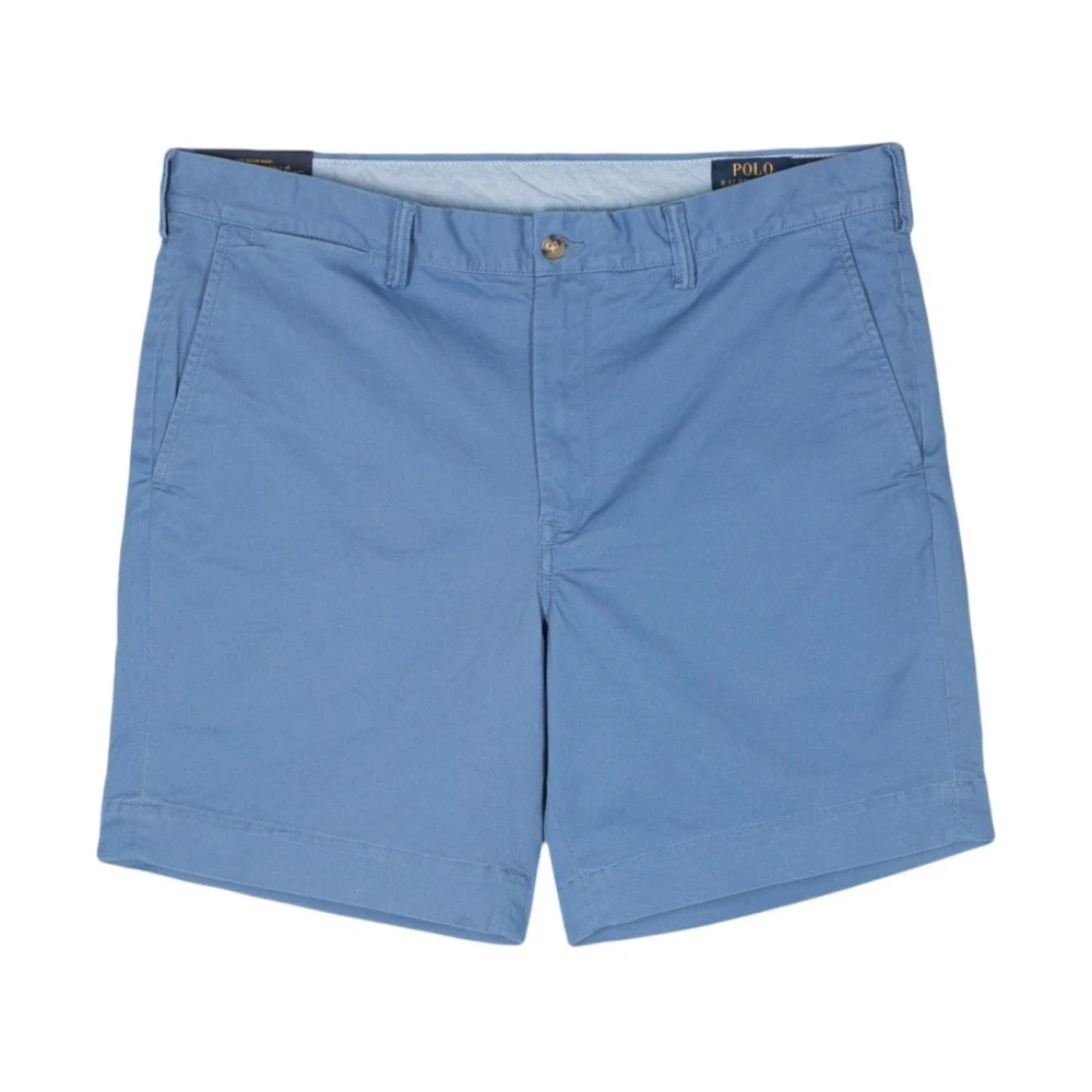 Ralph Lauren Cotton Blend Twill Shorts Blue Heren