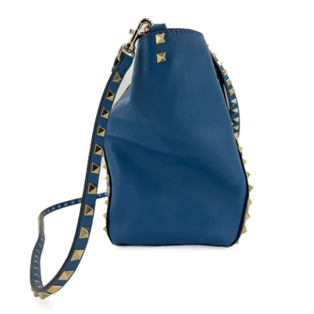 Valentino Vintage Pre-owned Leather handbags Blue Dames