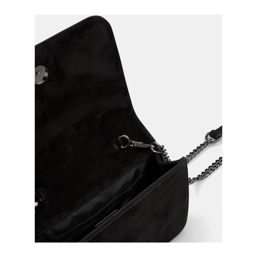 Alma en Pena Schoudertas met Rits en Strass Black Dames