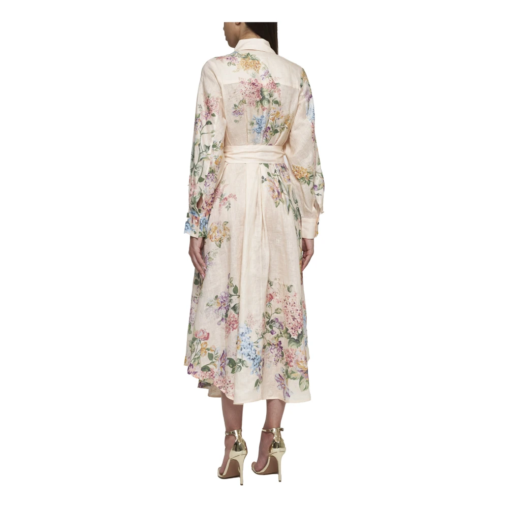 Zimmermann Halliday Tucked Shirt Dress Multicolor Dames