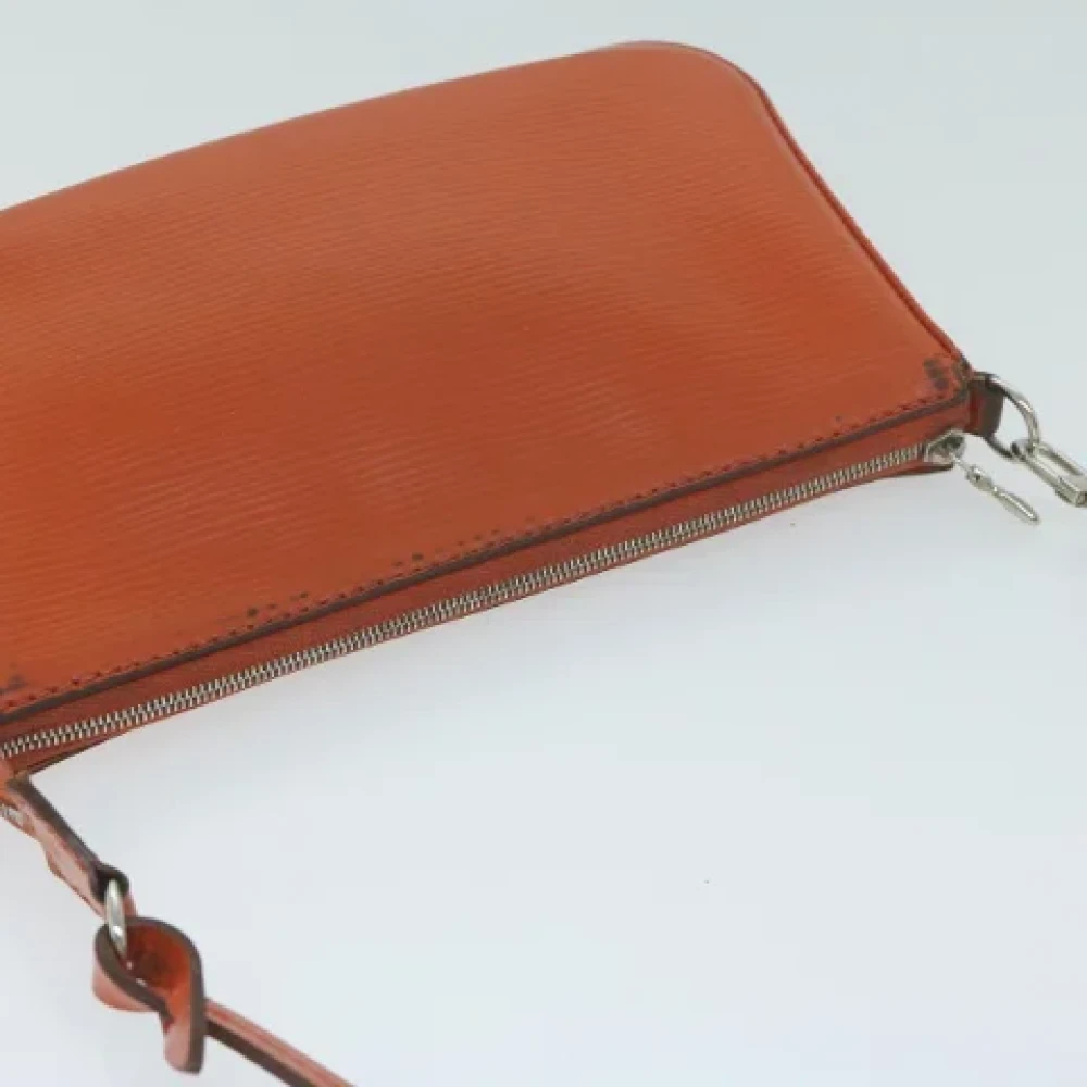 Louis Vuitton Vintage Pre-owned Leather pouches Orange Dames