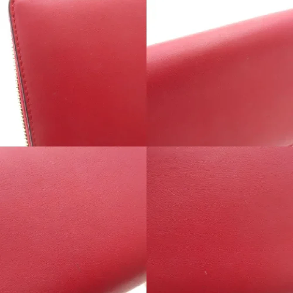 Gucci Vintage Pre-owned Leather wallets Red Dames