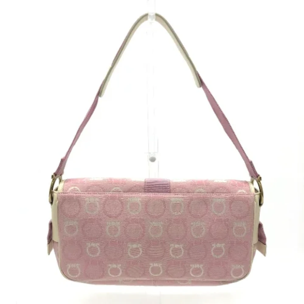 Salvatore Ferragamo Pre-owned Fabric shoulder-bags Pink Dames