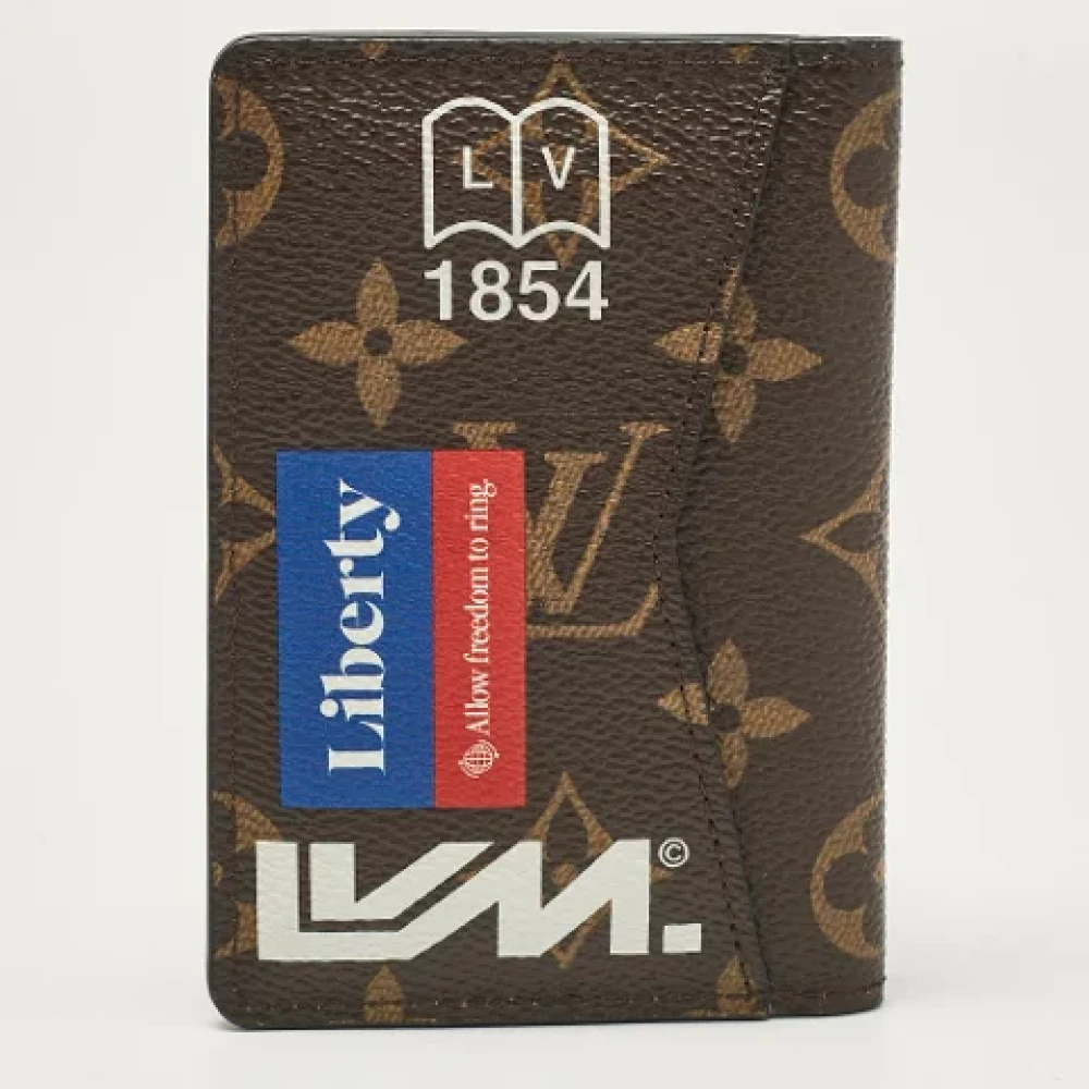 Louis Vuitton Vintage Pre-owned Canvas wallets Brown Heren
