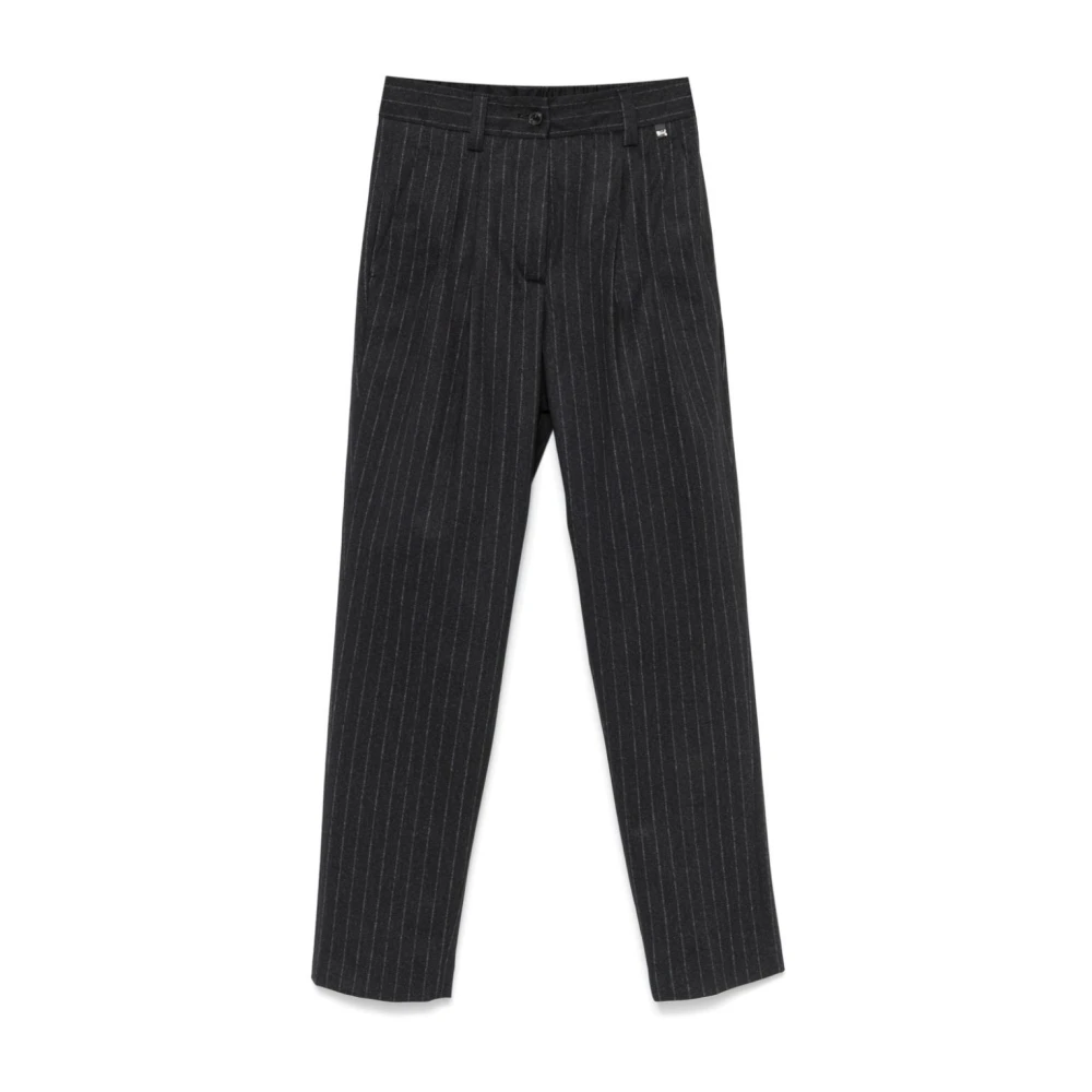 Herno Gestreepte broek voor heren Black Dames