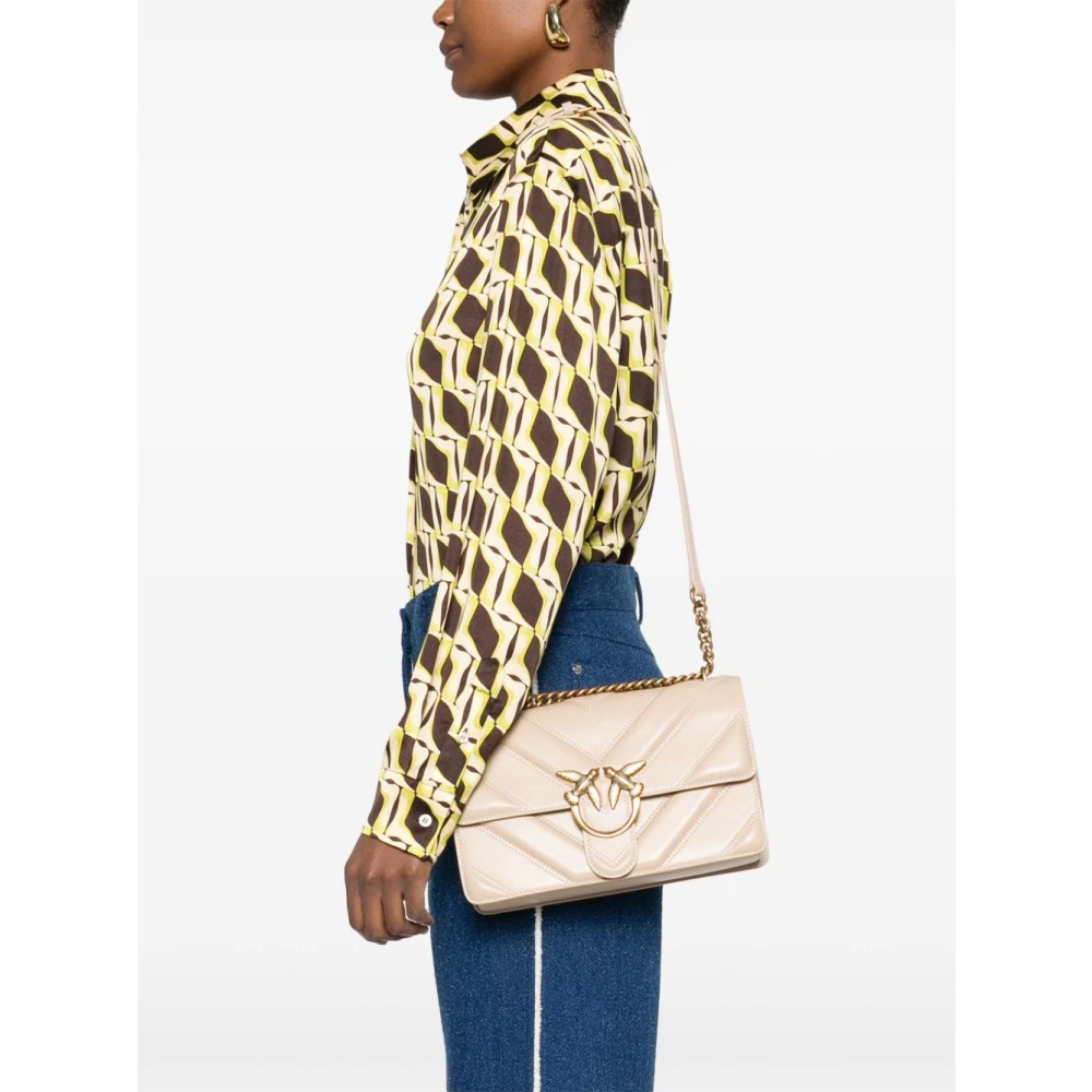 pinko Beige tassen voor een stijlvolle look Beige Dames