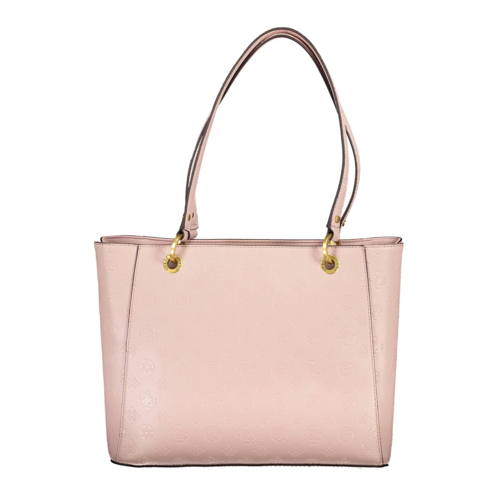 Guess Roze Dames Schoudertas met Rits Pink Dames