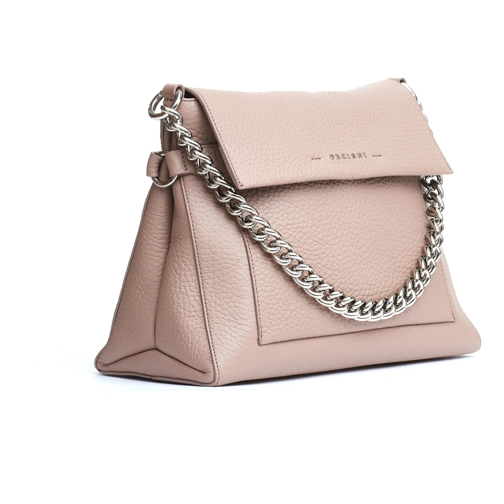 Orciani Stijlvolle Cipria Handtas met Kettinghengsel Brown Dames