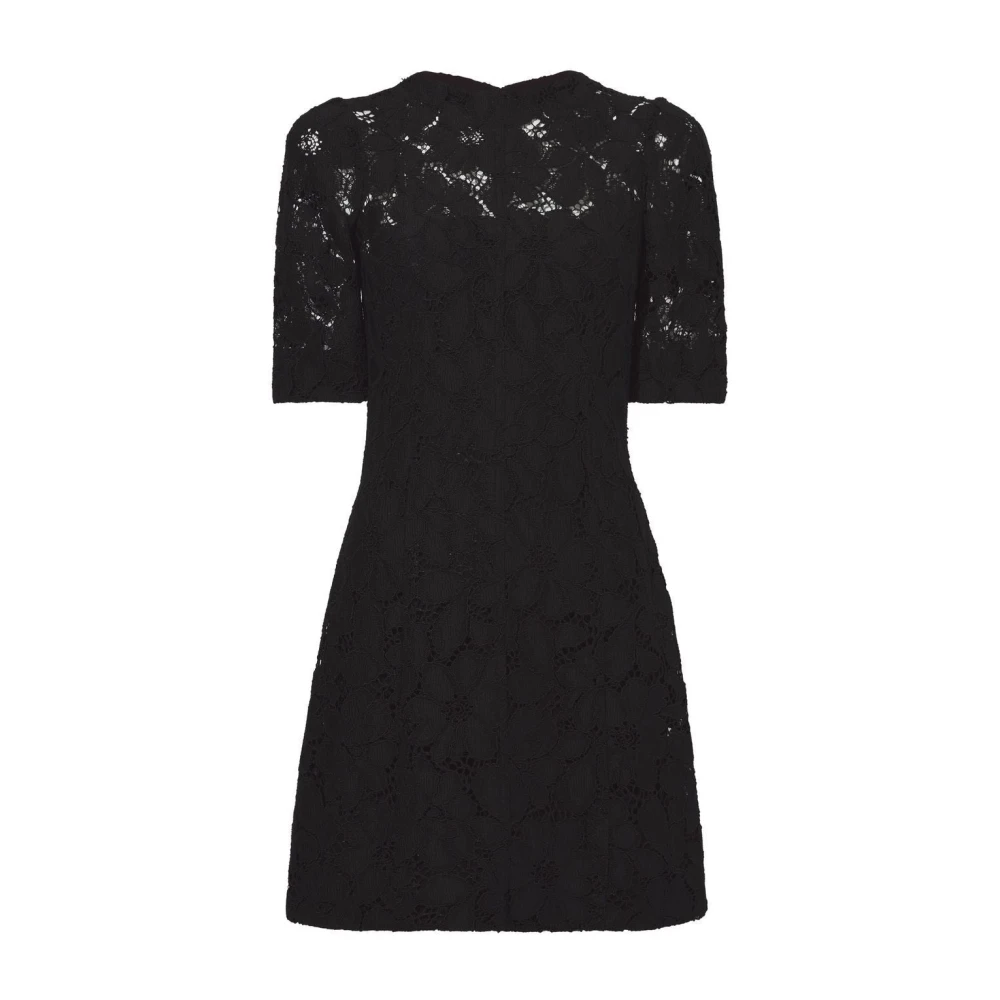 Proenza Schouler Black Lace Mini Dress - Female - Short Dresses - M - Dresses