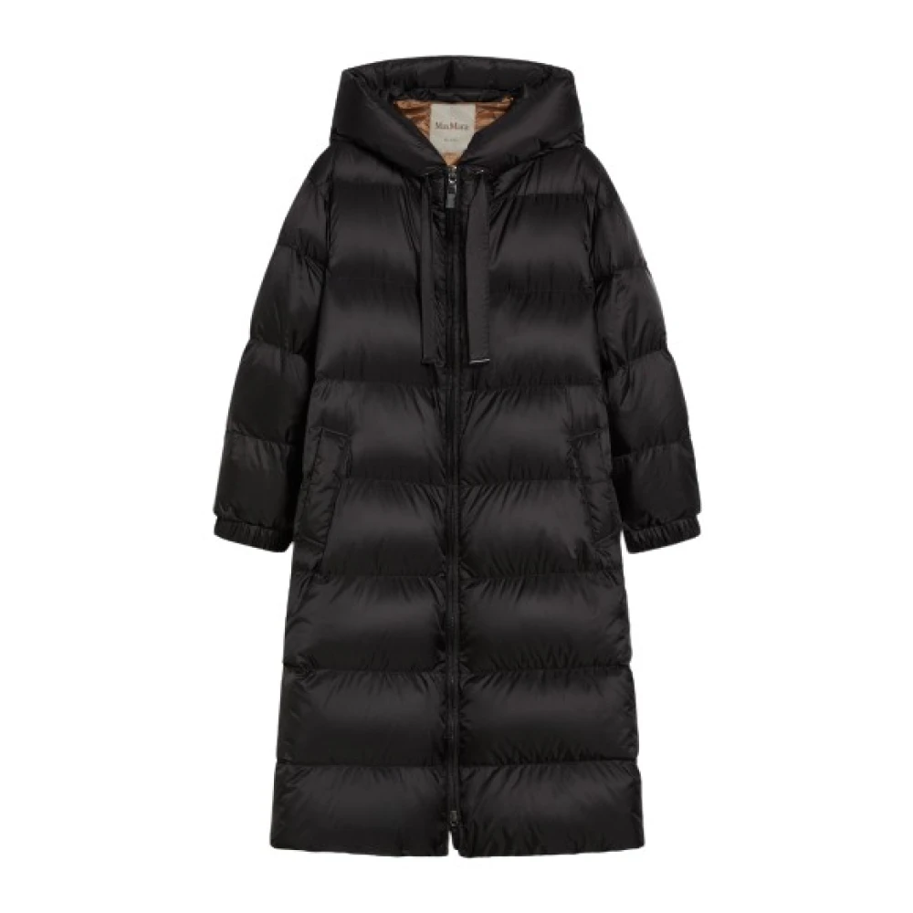 Max Mara Donsjas met Quilted Motief Black Dames