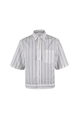 chemise-blousante-rayee-en-popeline-de-coton
