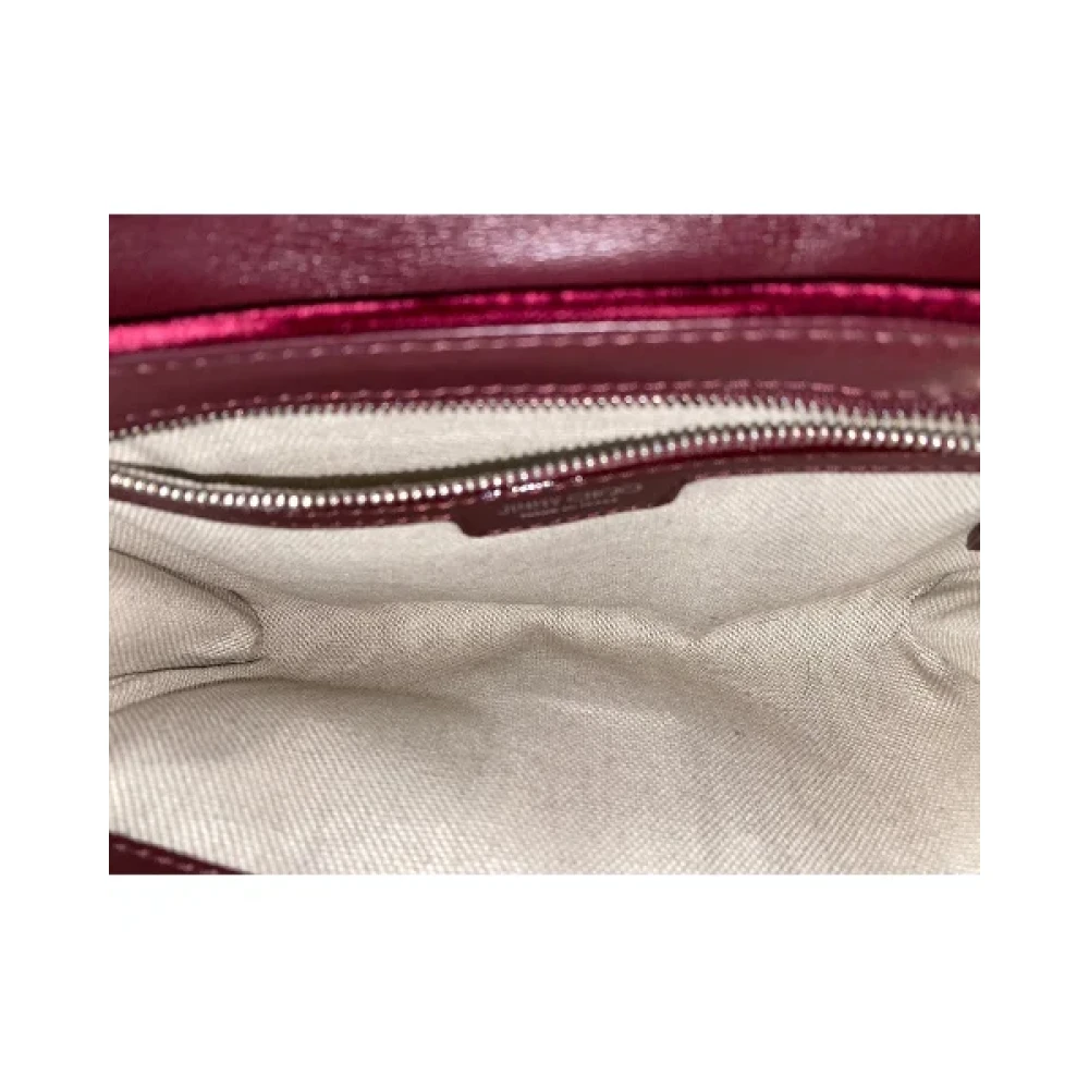 Jimmy Choo Pre-owned Velvet clutches Red Dames