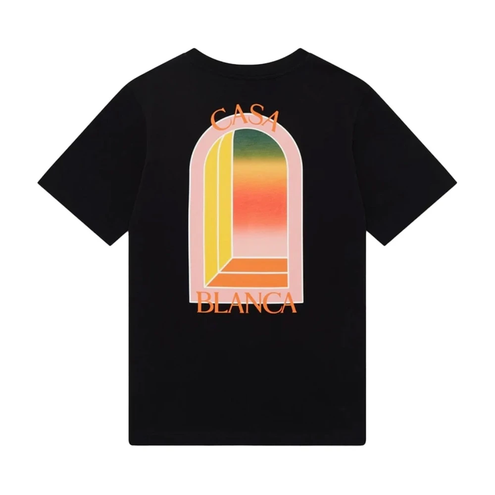 Casablanca Gradient L'Arche T-Shirt Black Heren