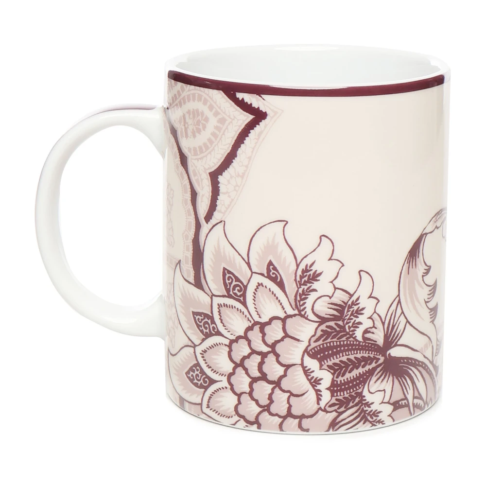 ETRO Wit Porselein Borcella Mok White Unisex