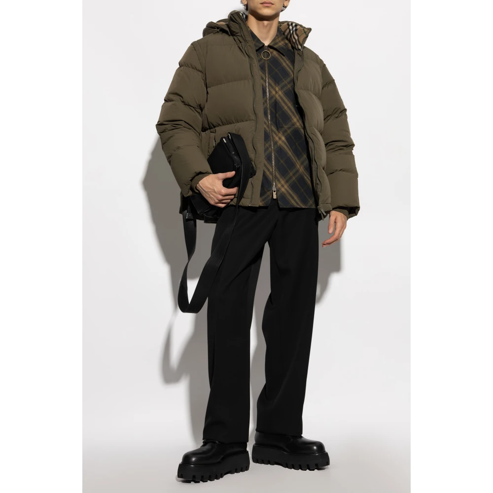 Burberry Dons gevoerde jas Green Heren