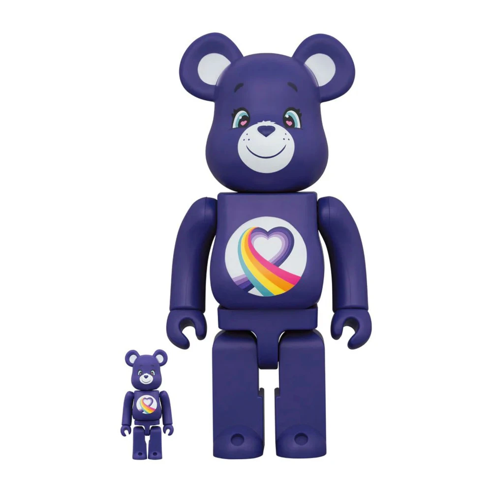 Medicom Toy Regnbågs Hjärta Björn Figur - Care Bears Purple, Herr