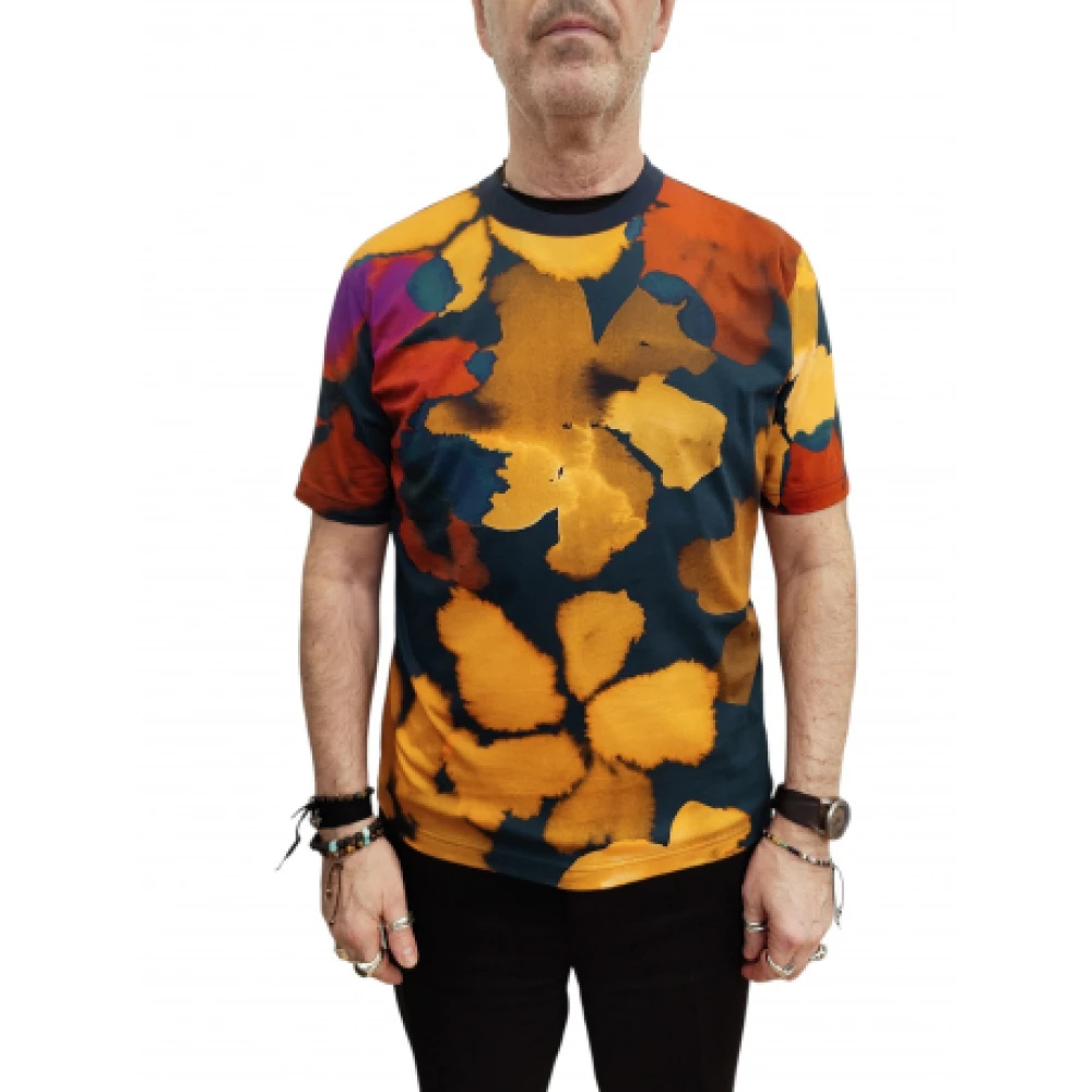 Paul Smith Navy Bloemen T-shirt Multicolor Heren