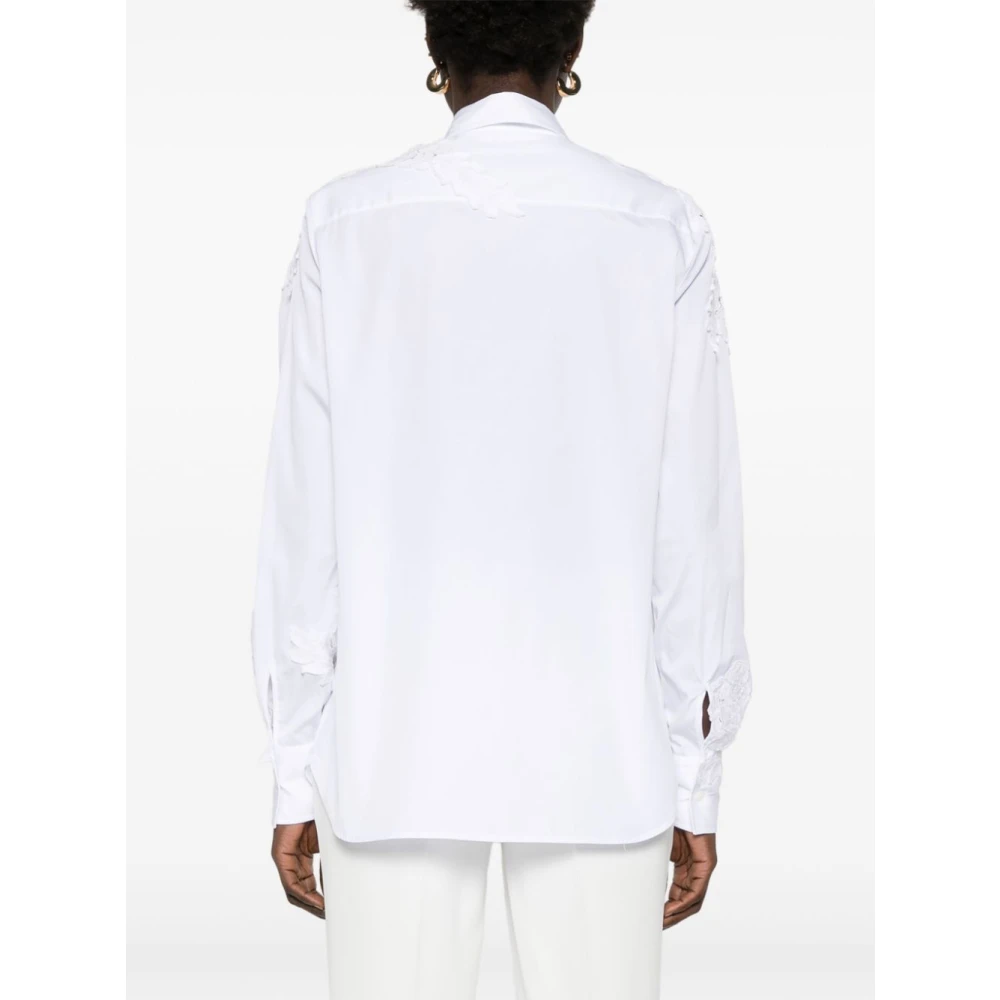 Ermanno Scervino Bianco Damesoverhemd Ss25 White Dames