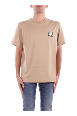 beige-t-shirts-and-polos-with-logo