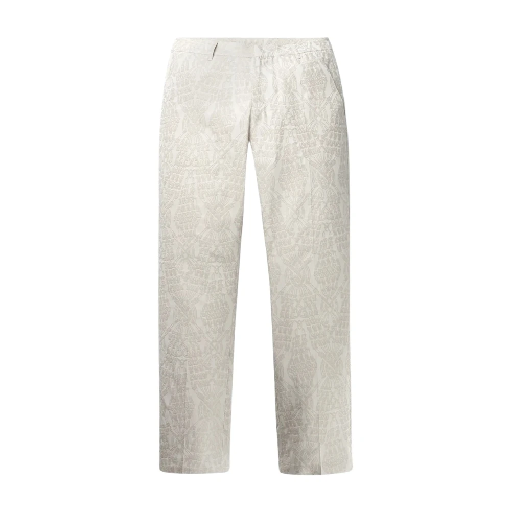 Daily Paper Straight Trousers Beige Heren