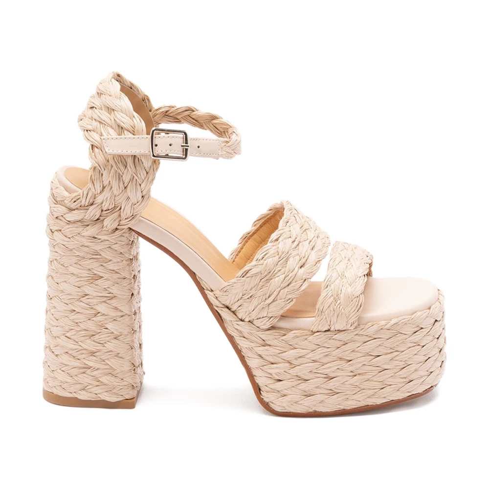 Castañer , High Heel Sandals, Female, Beige, 8 Uk, Fresa Heeled Sandal