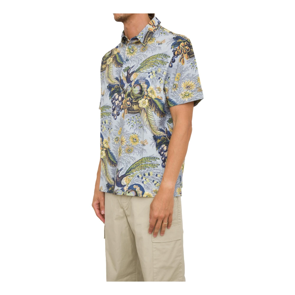 ETRO Soho Blue Polo Shirt Multicolor Heren
