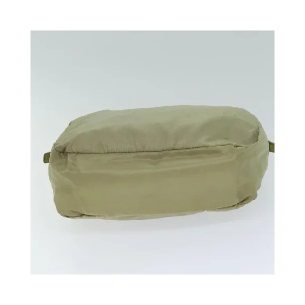 Prada Vintage Pre-owned Nylon prada-bags Beige Dames