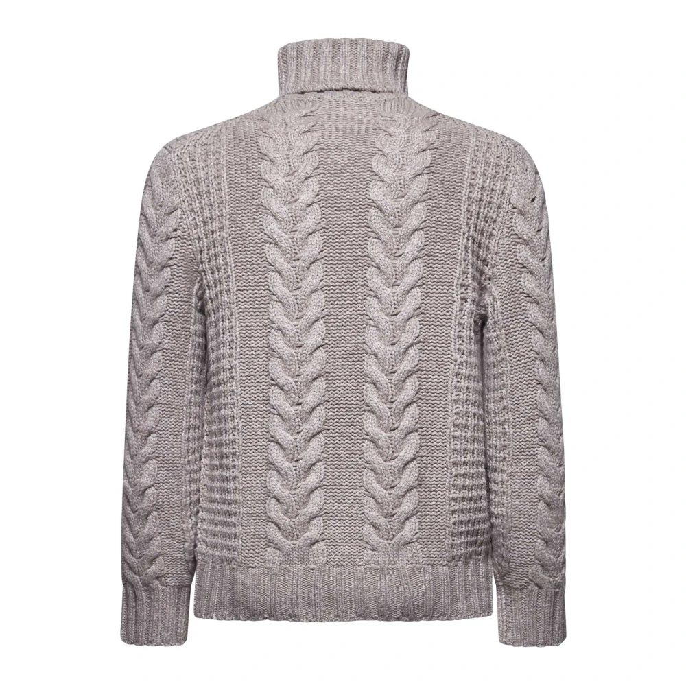 BRUNELLO CUCINELLI Kasjmier Kabelgebreide Coltrui Sweater Brown Heren