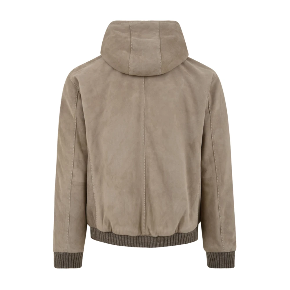 The Jack Leathers Witte Leren Jas Jonah Model Beige Heren