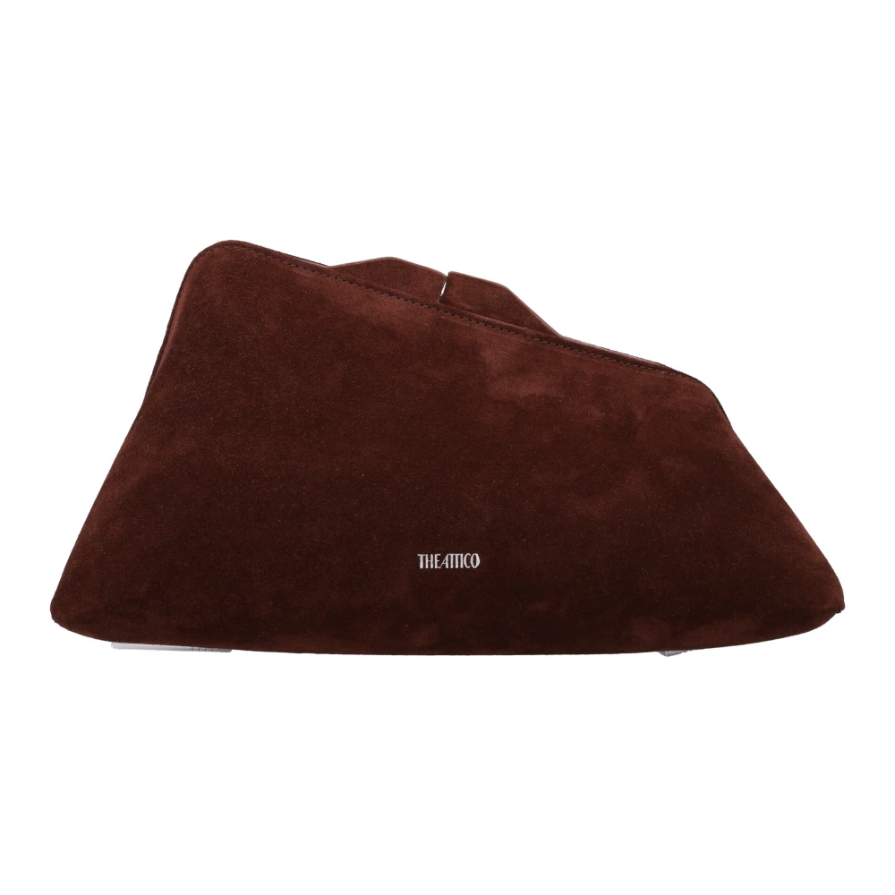 The Attico Lichte Chocolade Handtas 8:30 PM Clutch Red Dames