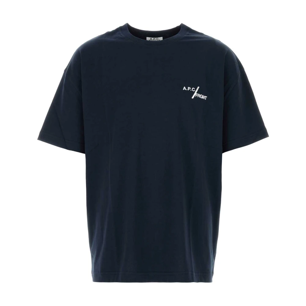 A.p.c. Men's Blue Frgmt T-Shirt - T-Shirts - L - Tops