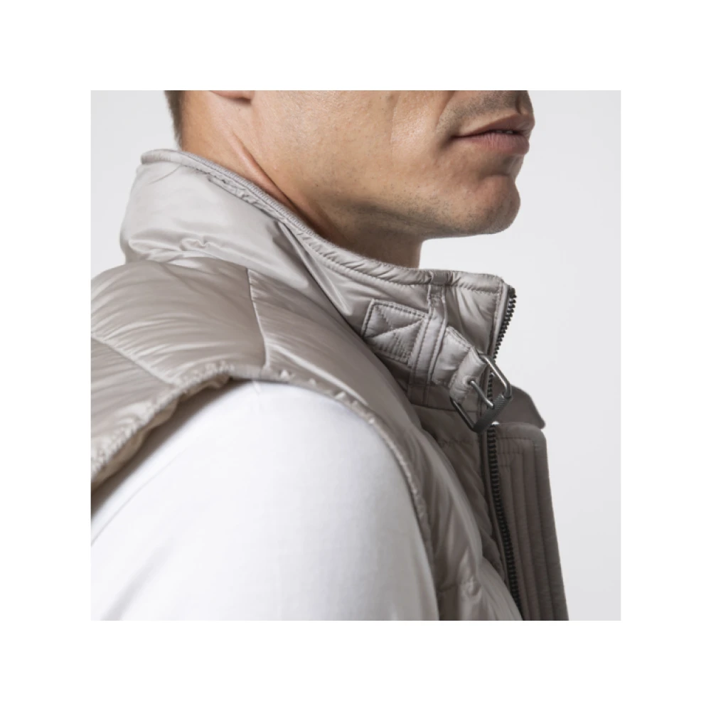 Belstaff Metallic Grijze Mouwloze Vest Gray Heren