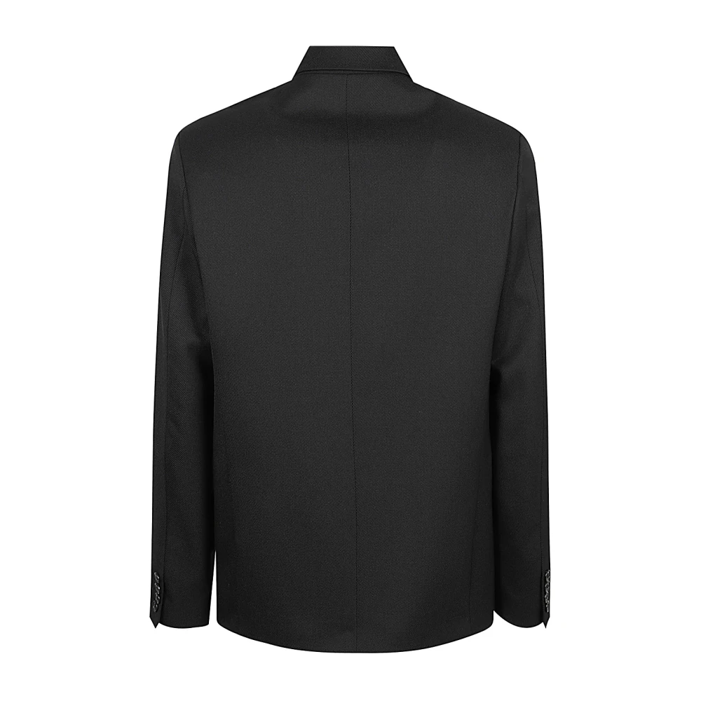 Mauro Grifoni Zwarte wollen jas 3 knopen Black Heren
