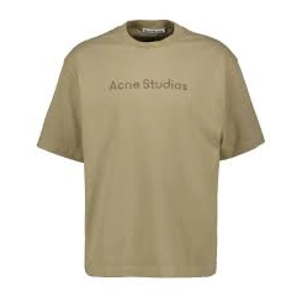 Acne Studios Casual Katoenen T-shirt Green Heren