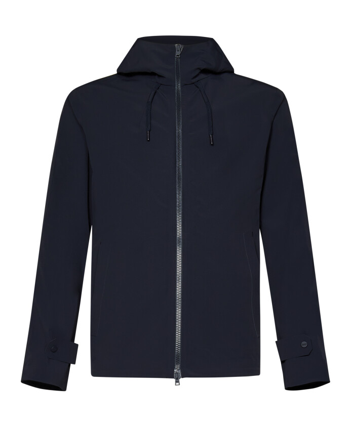 manteau-bleu-deperlant-avec-capuche