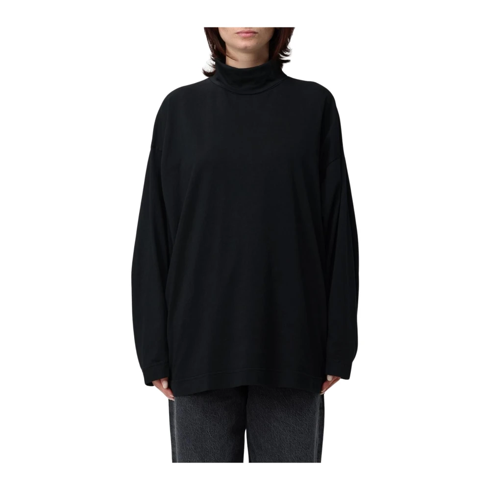 Haikure Women's Black Long Sleeve T-Shirts, S, Long Sleeve Top