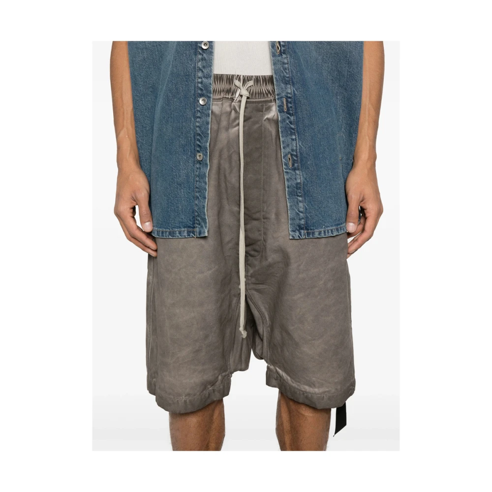 Rick Owens Donkere Schaduw Elastische Trekkoordbroek Gray Heren