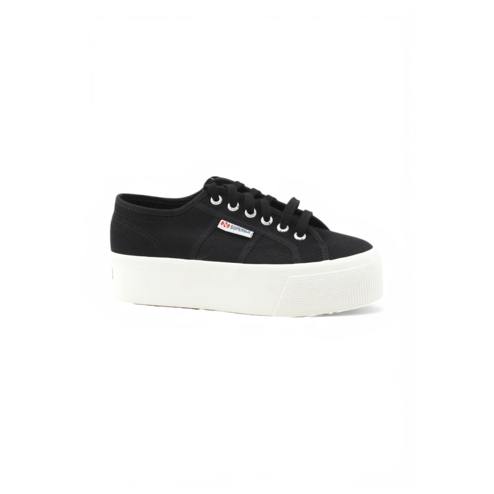 Superga Damen Schwarz Schuhe, K, 40 Eugröße: