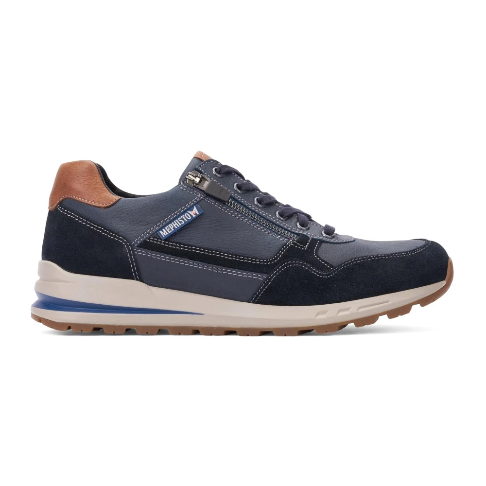 Mephisto Stijlvolle Bradley Sneaker voor Heren Heren Schoenen Blauw
