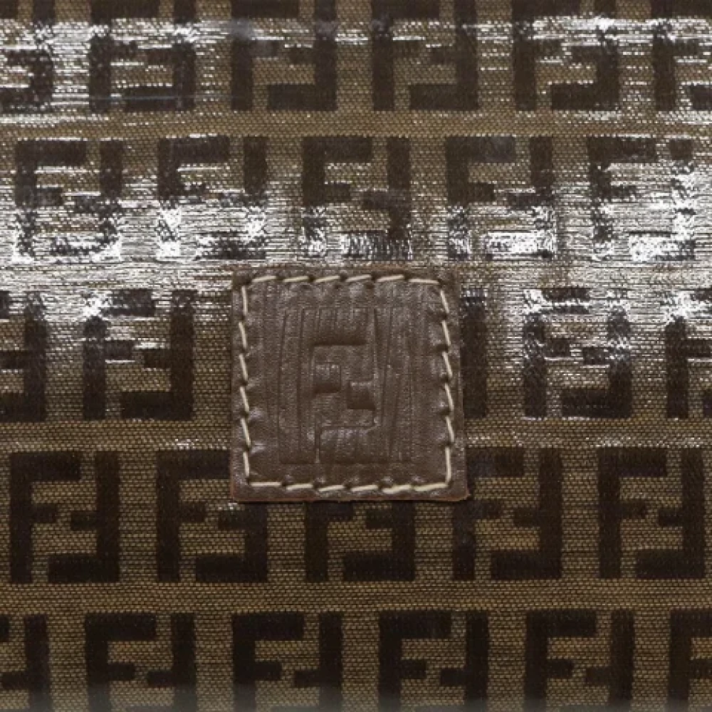 Fendi Vintage Pre-owned Canvas pouches Brown Dames